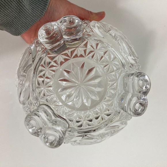 Hofbauer The Byrdes Collection Footed Candy Dish 7.5" Width-3 Toed Bottom - Picture 5 of 5